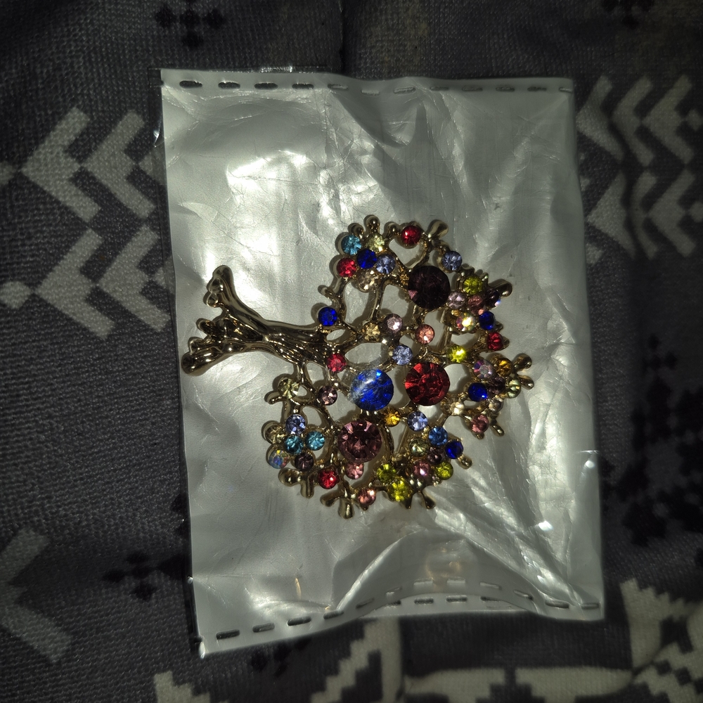 Elegant Multicolor Brooch